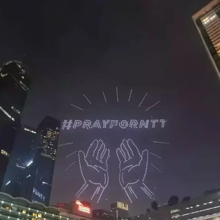 1.500 Drone Lukis Cerita Indonesia di Langit Jakarta