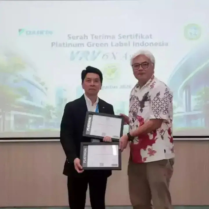 Daikin Raih Sertifikasi Platinum Green Label Indonesia untuk Produk VRV