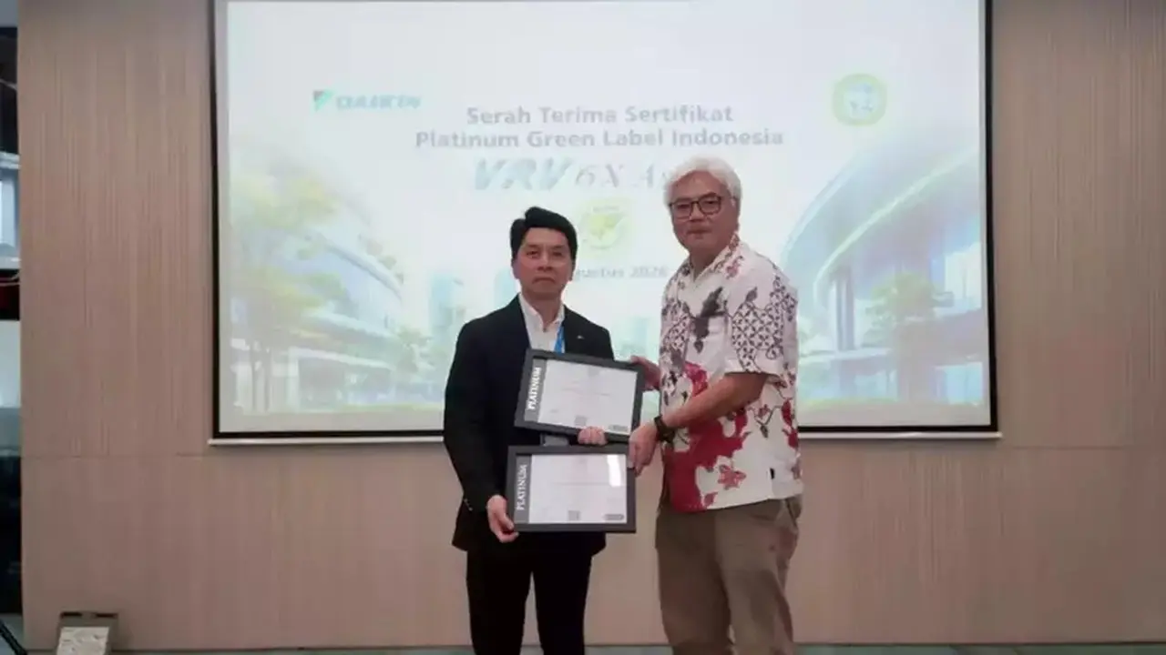 Daikin Raih Sertifikasi Platinum Green Label Indonesia untuk Produk VRV
