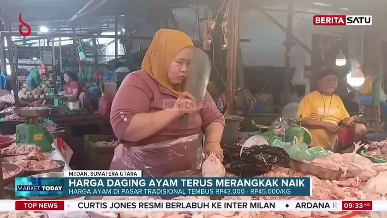 Harga Daging Ayam di Medan Melonjak, Pedagang Keluhkan Omzet Turun