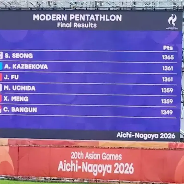 Caroline Bangun Lolos ke Final Modern Pentathlon Asian Games 2026 Usai Tembus 6 Besar