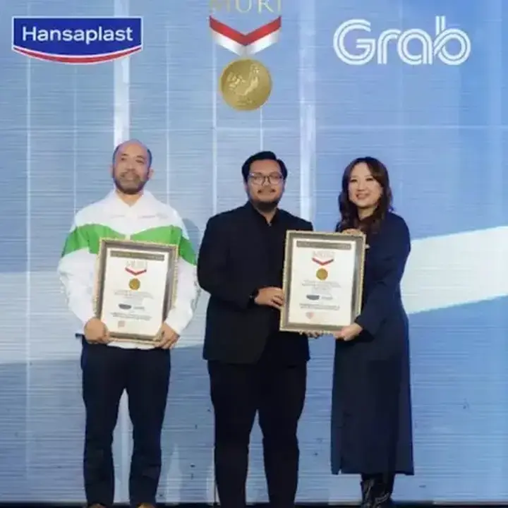 Hansaplast dan Grab Pecahkan Rekor MURI dengan Pelatihan Perawatan Luka untuk Ribuan Mitra