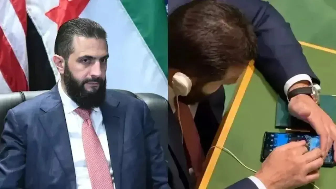 Presiden Suriah Ahmed al-Sharaa Tertangkap Kamera Asyik Menonton Reels Saat Sidang PBB
