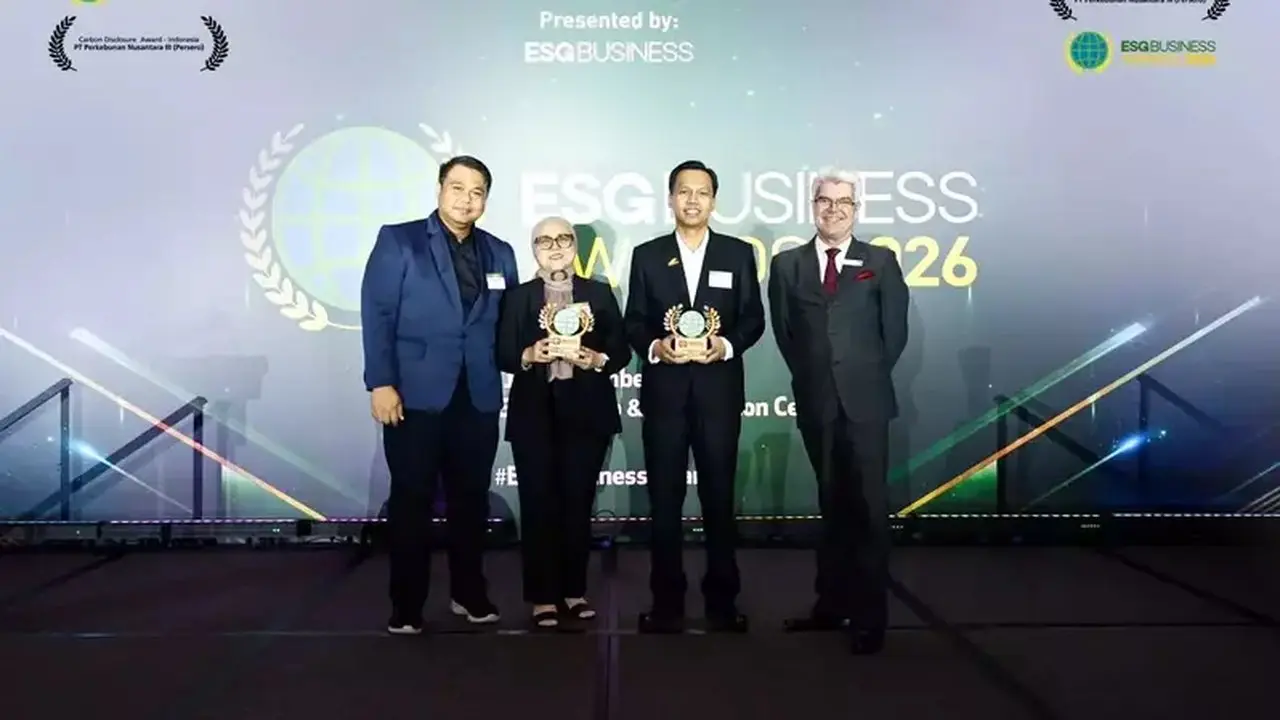 PTPN III Raih Dua Penghargaan Bergengsi di Singapura atas Komitmen ESG